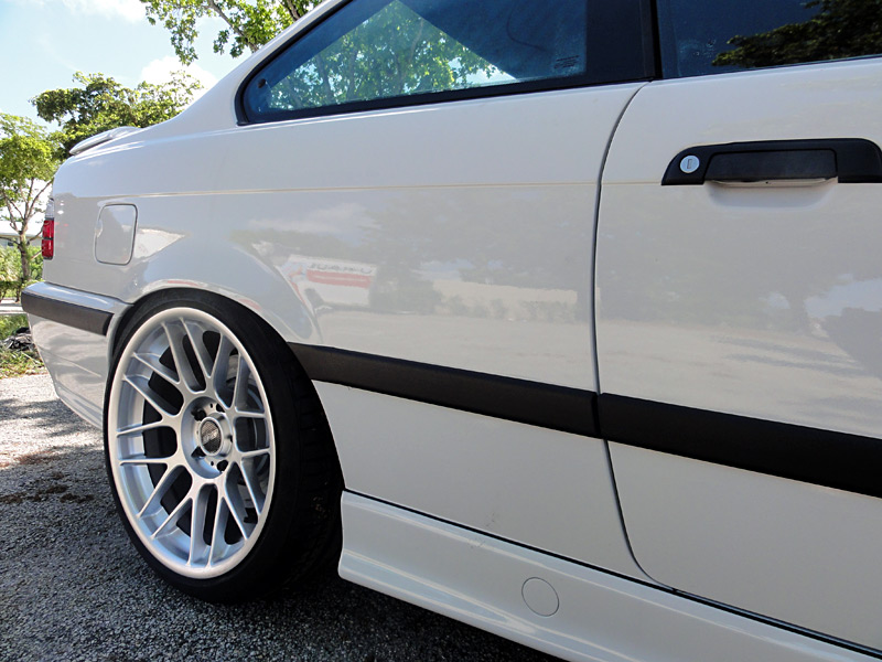 They look good on this white E36 M3 Coupe Legit Concave RC's
